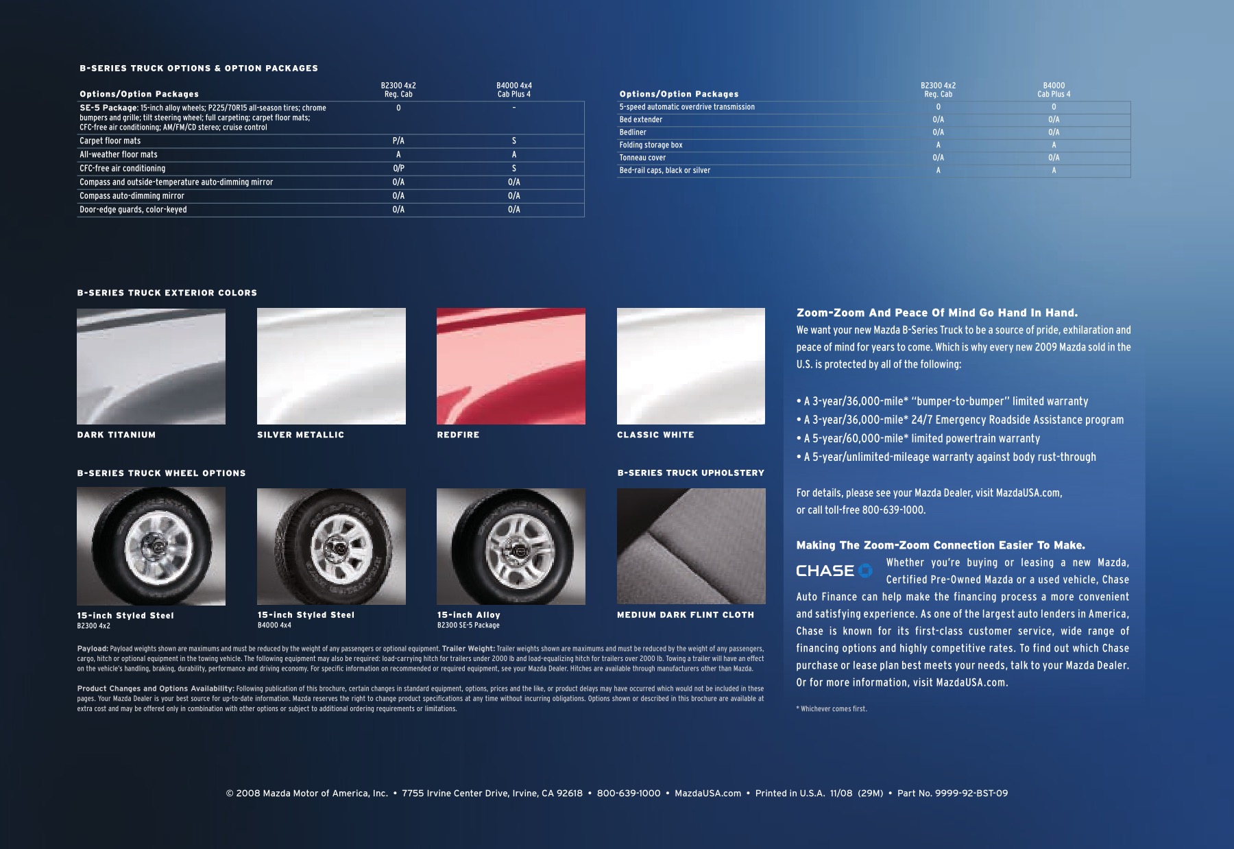 2009 Mazda B-Series Brochure Page 1